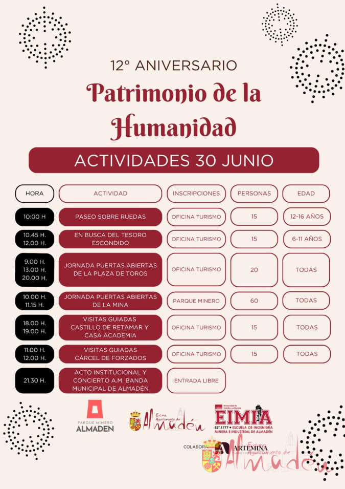 12° aniversario de la declaración de Patrimonio de la Humanidad