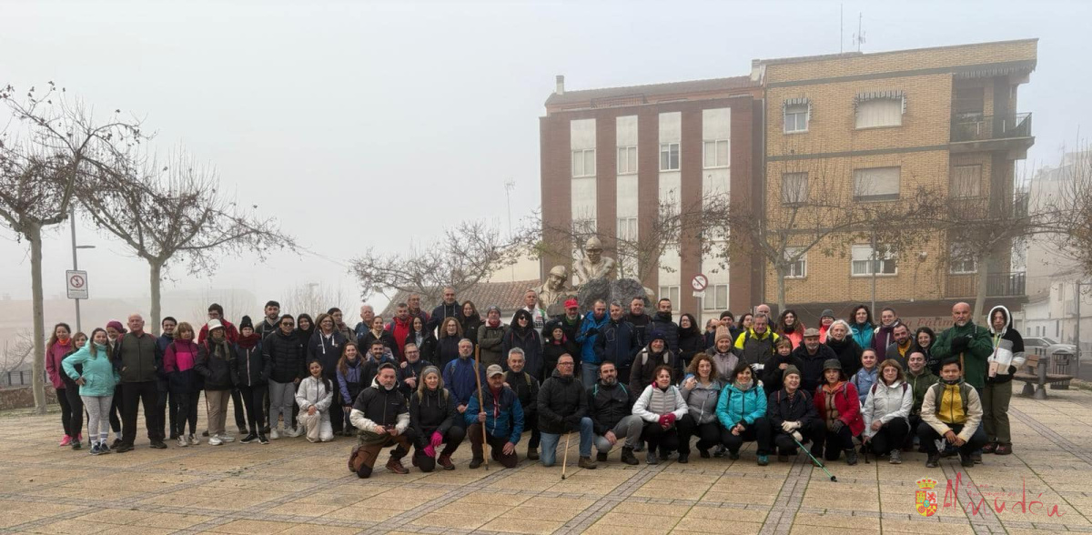 Éxito de participación en la ruta senderista desde Almadén hasta Alamillo