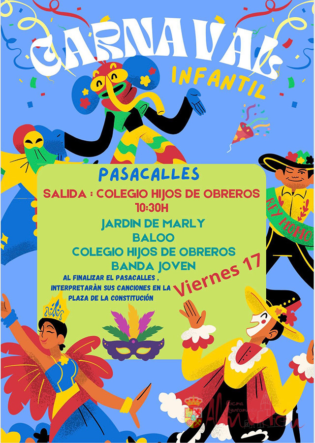 El próximo día 17 viernes comienza nuestro Carnaval 2023