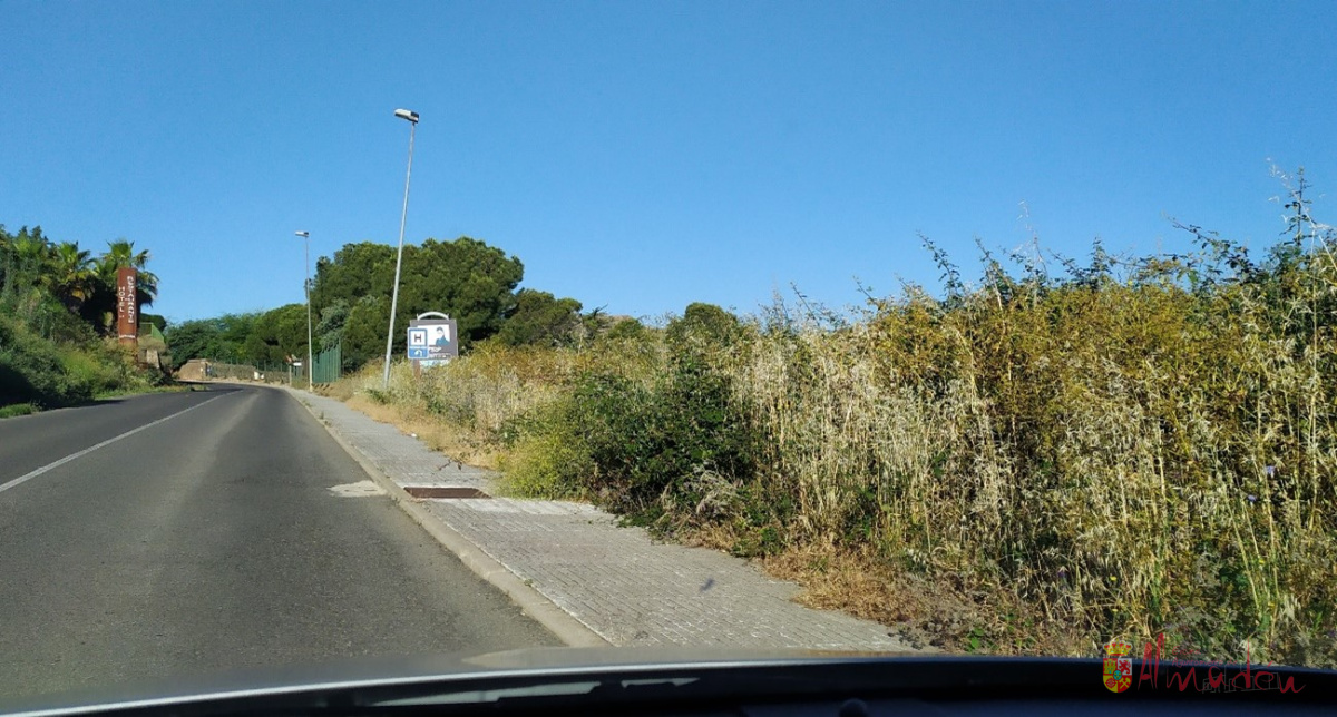 El Ayuntamiento de Almadén denuncia la falta de mantenimiento del margen derecho de la carretera autonómica CM-415