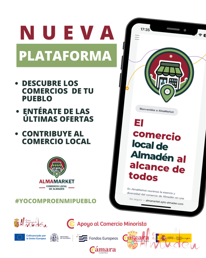 Almadén lanza la plataforma digital ‘AlmaMarket’ para impulsar el comercio local