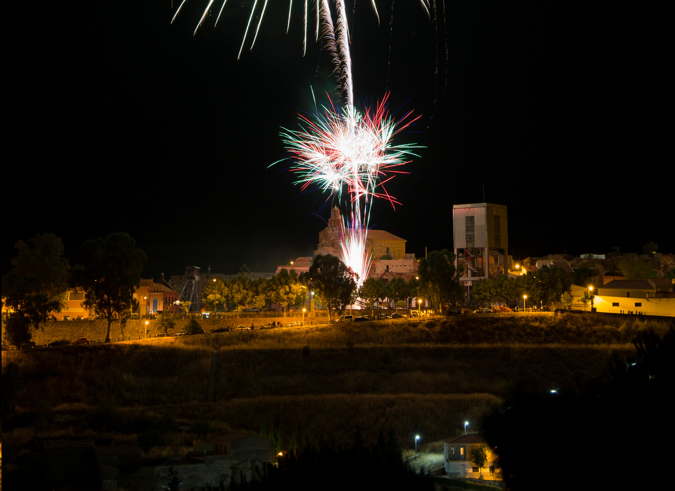Fuegos artificiales en el Cerco San Teodoro