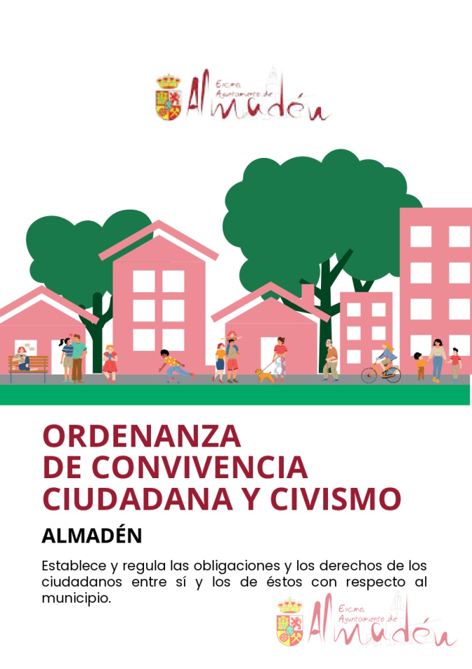El Ayuntamiento de Almadén publica un folleto con la Ordenanza de Convivencia Ciudadana y Civismo